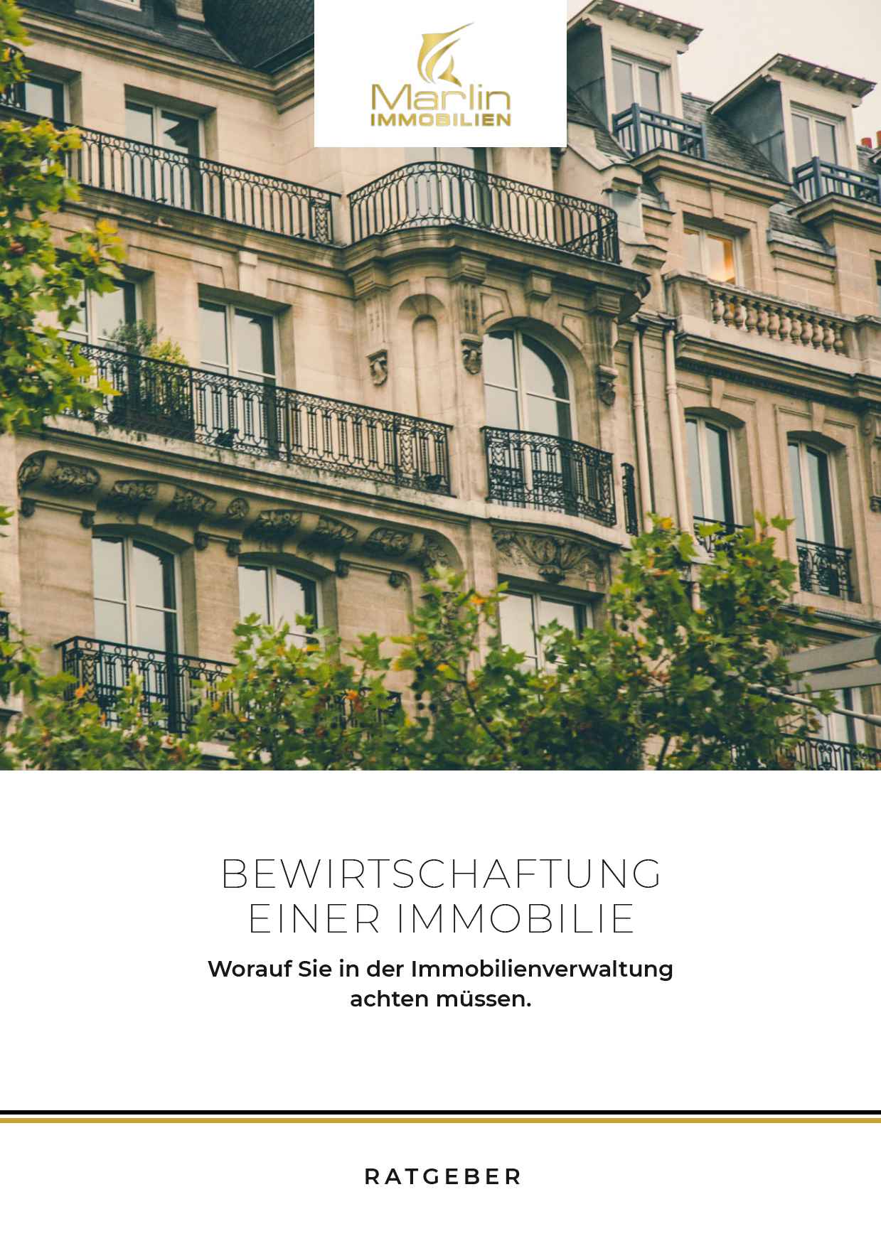 Bewirtschaftung einer Immobilie